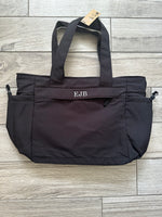 Personalised Oversized Tote Bag - add the name or initials of your choice in a variety of coloured stitching