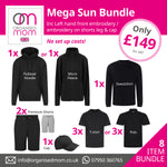Mega Sun Pro Rtx / Tri Dri Bundle - 8 items - includes left hand front embroidery - customised with your logo