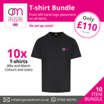 10 x Tshirts  - Customised with your company logo - Includes left hand front embroidery