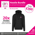 20 x Pro RTX  Pullover Hoodies -  Customised with your company logo - Includes left hand front embroidery