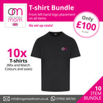10 x Tshirts  - Customised with your company logo - Includes left hand front embroidery