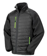 4 x Padded Jacket with Coloured Trim-  Customised with your company logo